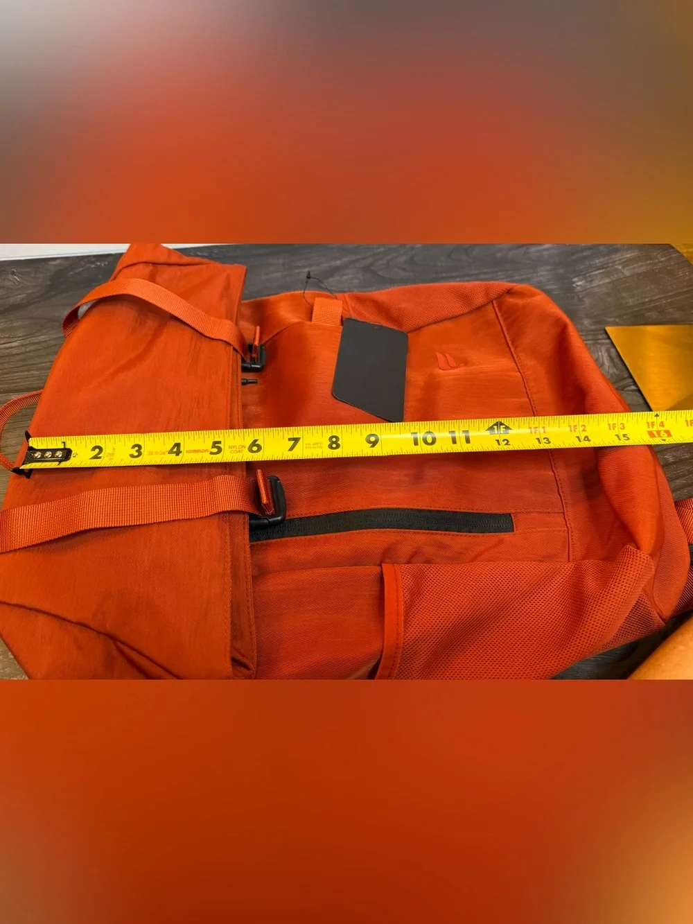 Fabletics The Only Backpack Orange NWT Multi Pocket Laptop Backpack